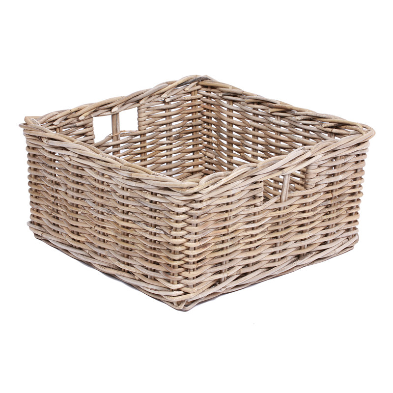Brambly Cottage Uvalda Square Wicker Basket Wayfair.co.uk